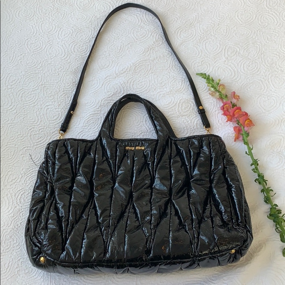 Miu Miu large black bag